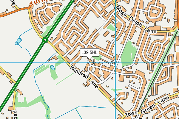 L39 5HL map - OS VectorMap District (Ordnance Survey)