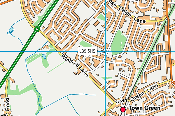 L39 5HS map - OS VectorMap District (Ordnance Survey)