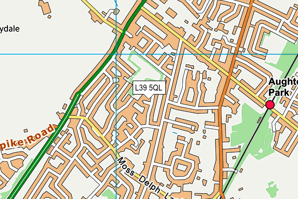 L39 5QL map - OS VectorMap District (Ordnance Survey)