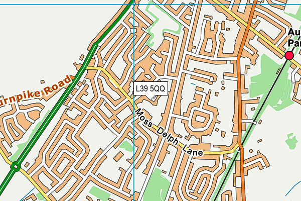 L39 5QQ map - OS VectorMap District (Ordnance Survey)