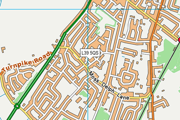 L39 5QS map - OS VectorMap District (Ordnance Survey)