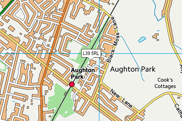 L39 5RL map - OS VectorMap District (Ordnance Survey)