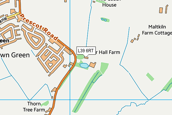 L39 6RT map - OS VectorMap District (Ordnance Survey)