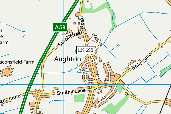 L39 6SB map - OS VectorMap District (Ordnance Survey)