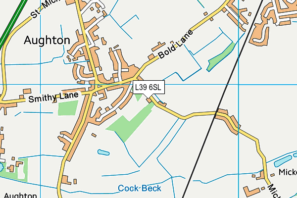L39 6SL map - OS VectorMap District (Ordnance Survey)