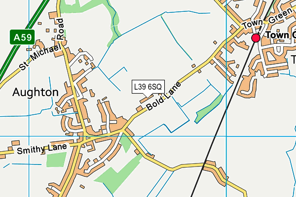 L39 6SQ map - OS VectorMap District (Ordnance Survey)