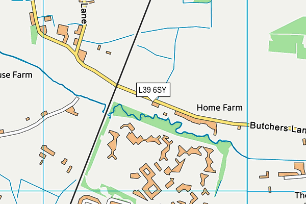 L39 6SY map - OS VectorMap District (Ordnance Survey)