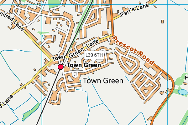 L39 6TH map - OS VectorMap District (Ordnance Survey)