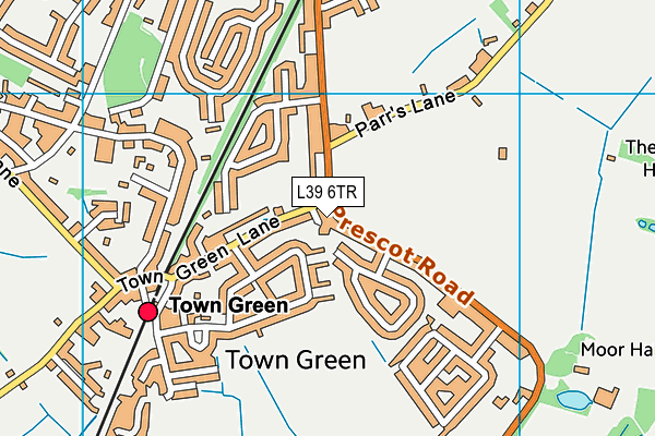 L39 6TR map - OS VectorMap District (Ordnance Survey)
