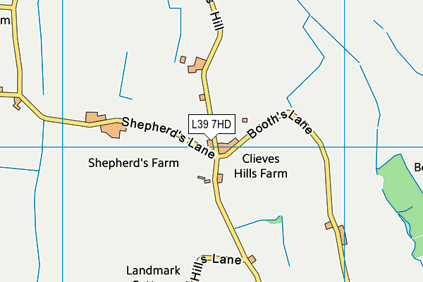 L39 7HD map - OS VectorMap District (Ordnance Survey)