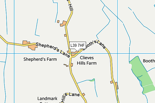 L39 7HF map - OS VectorMap District (Ordnance Survey)