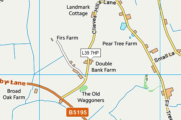 L39 7HP map - OS VectorMap District (Ordnance Survey)