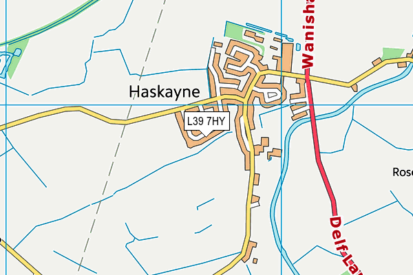 L39 7HY map - OS VectorMap District (Ordnance Survey)