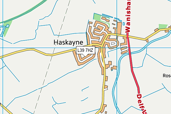 L39 7HZ map - OS VectorMap District (Ordnance Survey)