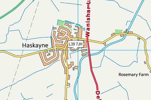 L39 7JH map - OS VectorMap District (Ordnance Survey)