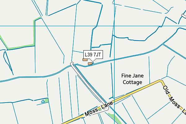 L39 7JT map - OS VectorMap District (Ordnance Survey)