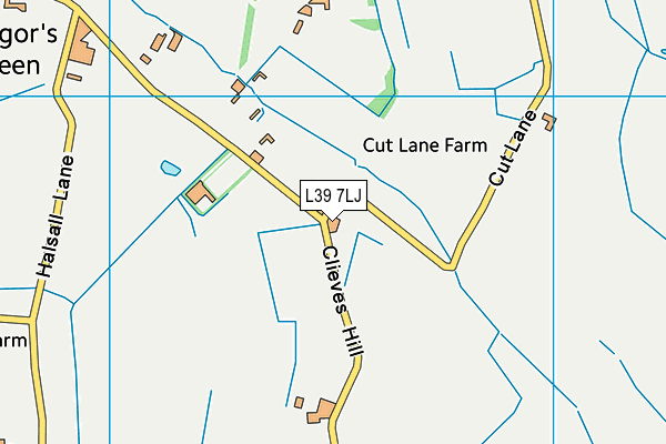 L39 7LJ map - OS VectorMap District (Ordnance Survey)