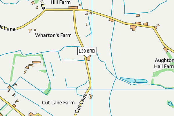 L39 8RD map - OS VectorMap District (Ordnance Survey)