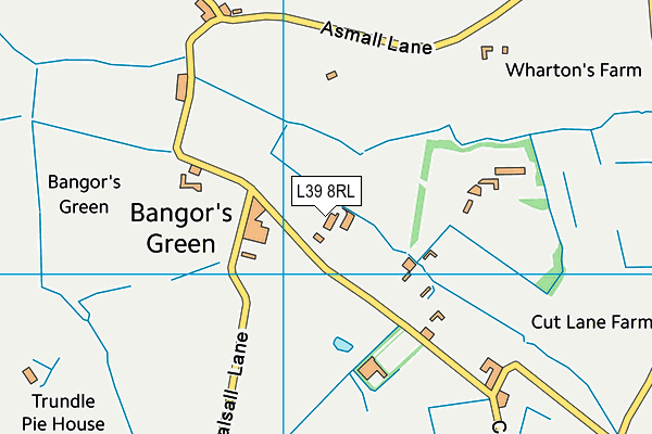 L39 8RL map - OS VectorMap District (Ordnance Survey)