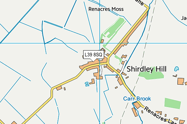 L39 8SQ map - OS VectorMap District (Ordnance Survey)