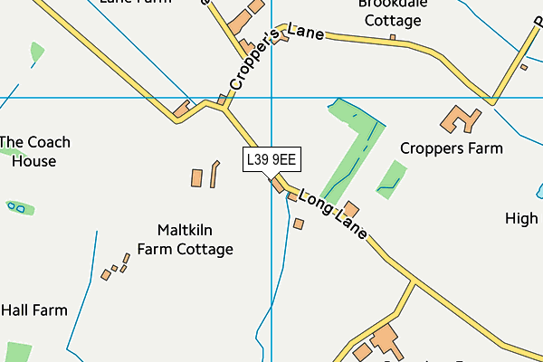 L39 9EE map - OS VectorMap District (Ordnance Survey)