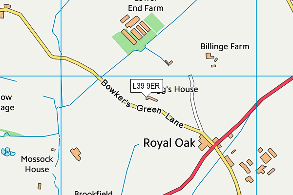 L39 9ER map - OS VectorMap District (Ordnance Survey)