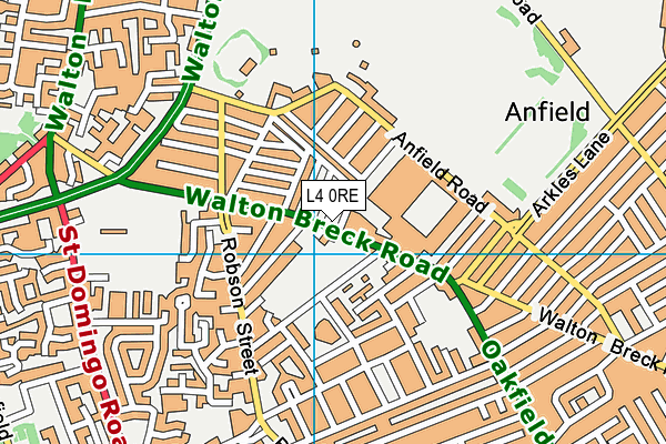 L4 0RE map - OS VectorMap District (Ordnance Survey)