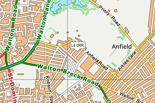 L4 0RR map - OS VectorMap District (Ordnance Survey)