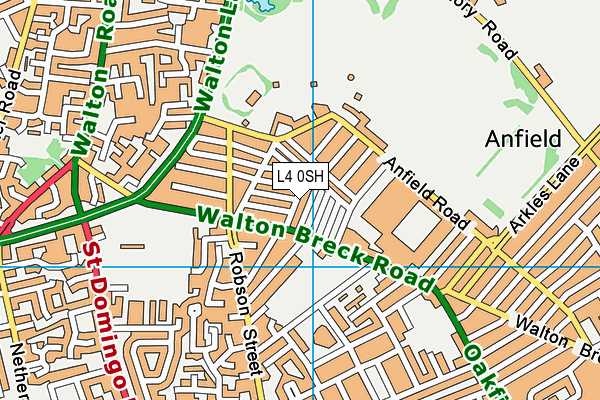 L4 0SH map - OS VectorMap District (Ordnance Survey)