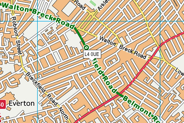 L4 0UE map - OS VectorMap District (Ordnance Survey)