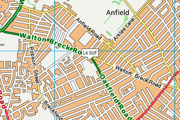 L4 0UF map - OS VectorMap District (Ordnance Survey)