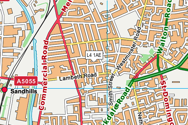 L4 1AE map - OS VectorMap District (Ordnance Survey)