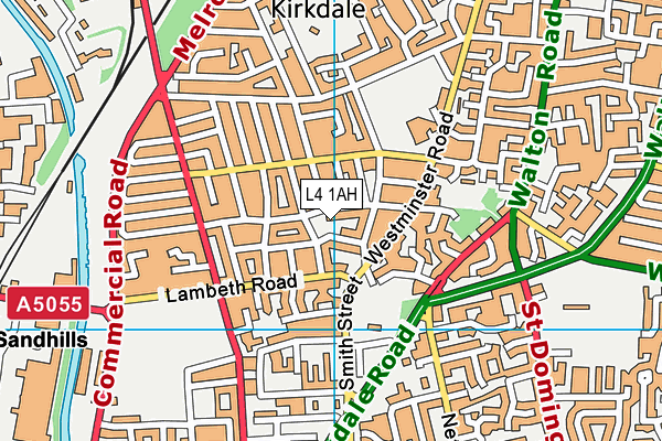 L4 1AH map - OS VectorMap District (Ordnance Survey)