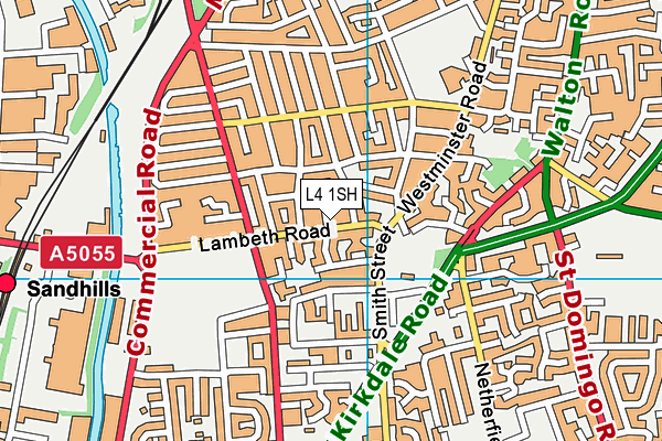 L4 1SH map - OS VectorMap District (Ordnance Survey)