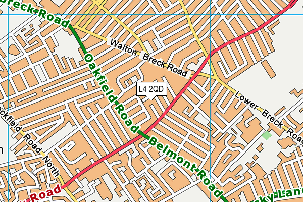 L4 2QD map - OS VectorMap District (Ordnance Survey)