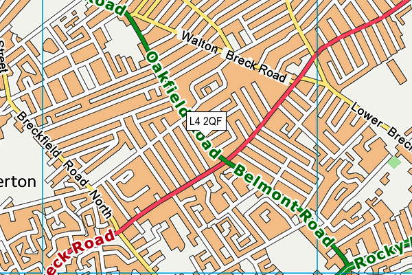 L4 2QF map - OS VectorMap District (Ordnance Survey)