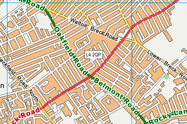 L4 2QP map - OS VectorMap District (Ordnance Survey)