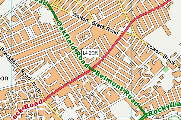 L4 2QR map - OS VectorMap District (Ordnance Survey)