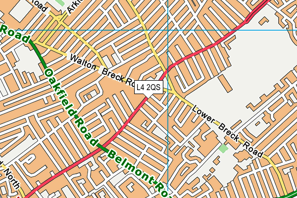 L4 2QS map - OS VectorMap District (Ordnance Survey)