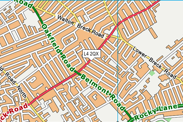 L4 2QX map - OS VectorMap District (Ordnance Survey)