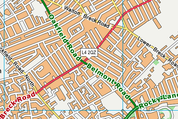 L4 2QZ map - OS VectorMap District (Ordnance Survey)