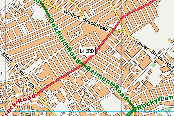 L4 2RD map - OS VectorMap District (Ordnance Survey)