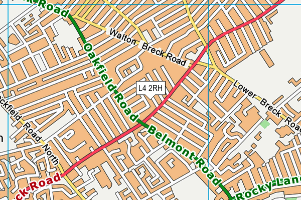 L4 2RH map - OS VectorMap District (Ordnance Survey)