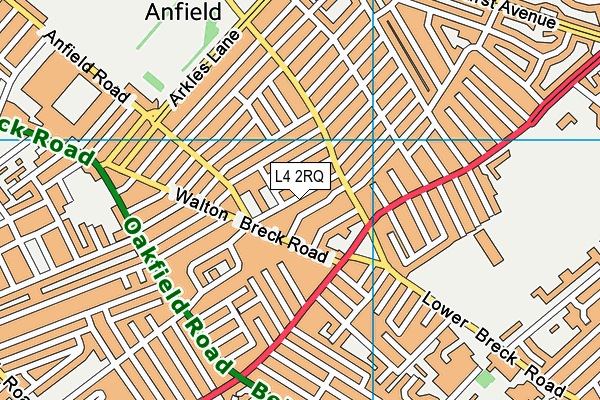 L4 2RQ map - OS VectorMap District (Ordnance Survey)