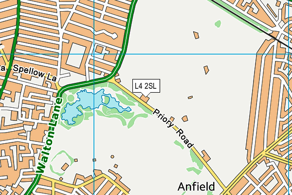 North Liverpool Academy (Closed) map (L4 2SL) - OS VectorMap District (Ordnance Survey)