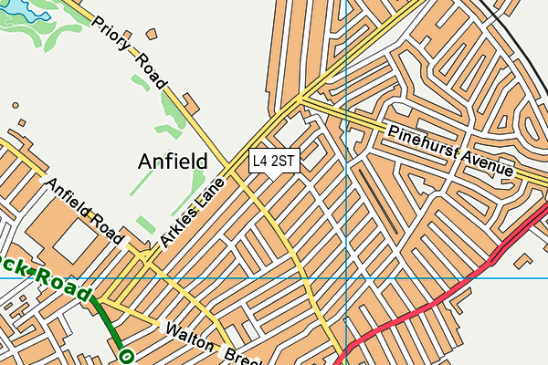 L4 2ST map - OS VectorMap District (Ordnance Survey)
