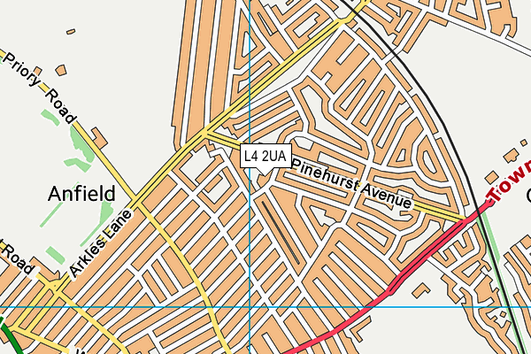 L4 2UA map - OS VectorMap District (Ordnance Survey)