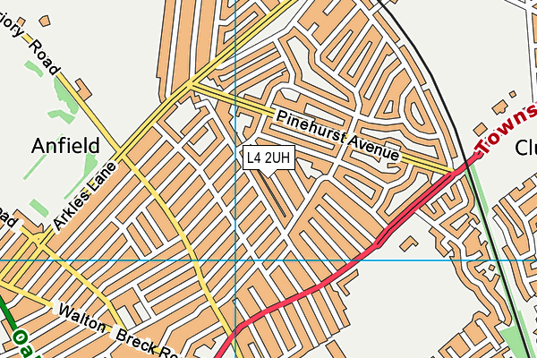 L4 2UH map - OS VectorMap District (Ordnance Survey)