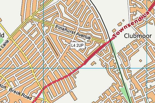 L4 2UP map - OS VectorMap District (Ordnance Survey)