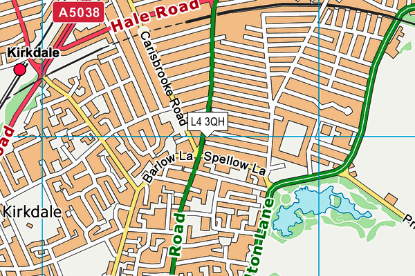 L4 3QH map - OS VectorMap District (Ordnance Survey)